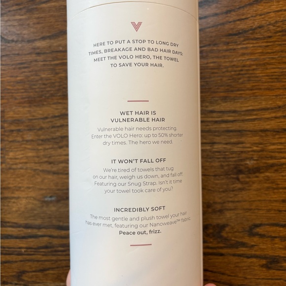 Volo hero hair towel White allure beauty winner anti frizz fast drying - Picture 3 of 4